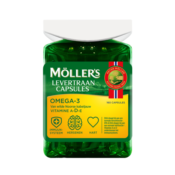 Möller's Omega-3 Lebertran-Kapseln 160 Kapseln